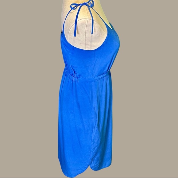 Madewell ‘Skyway 100% Silk Tie-Strap Cami Dress’ in Royal Blue Size 0 - Picture 14 of 15
